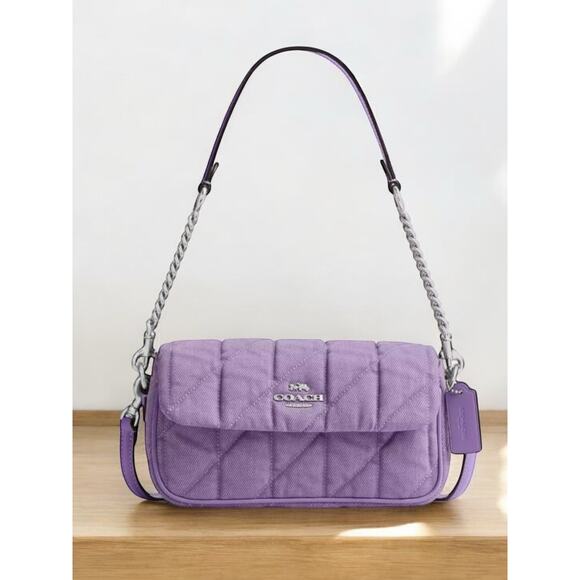 NWT Coach CBI88 Hailey Quilted Flap Bag & CBR13 Slim ID Card Case - Picture 2 of 10